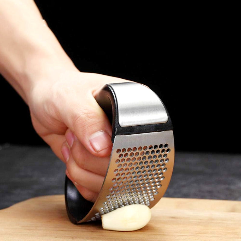 Stainless Steel Garlic Press Rocker β Ergonomic Garlic Crusher & Mincer Tool