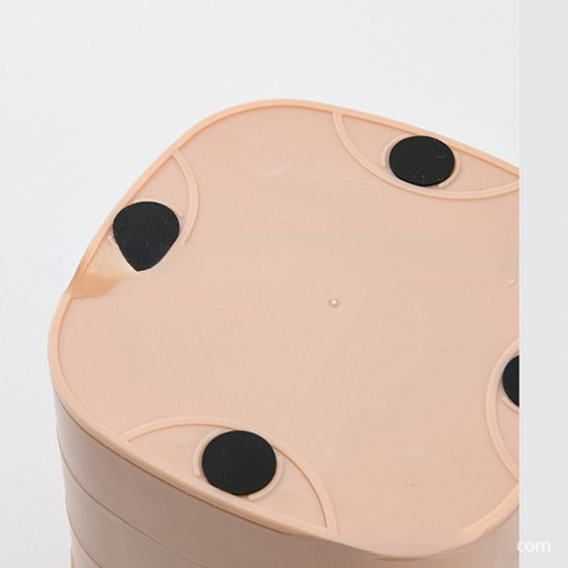 360° Rotating Jewelry Storage With Mirror