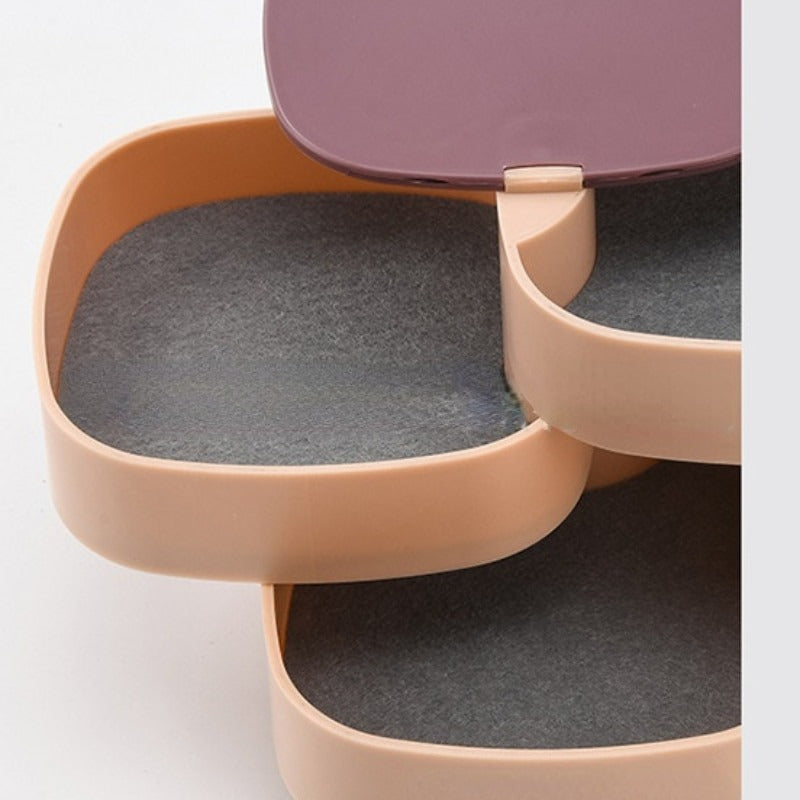 360° Rotating Jewelry Storage With Mirror