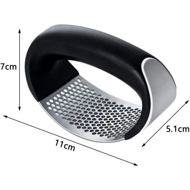 Stainless Steel Garlic Press Rocker – Ergonomic Garlic Crusher & Mincer Tool