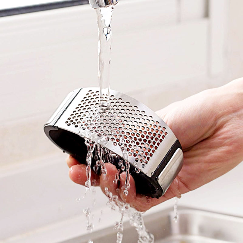 Stainless Steel Garlic Press Rocker – Ergonomic Garlic Crusher & Mincer Tool