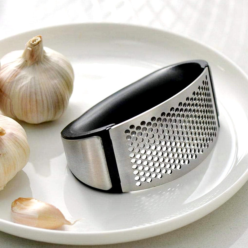 Stainless Steel Garlic Press Rocker – Ergonomic Garlic Crusher & Mincer Tool