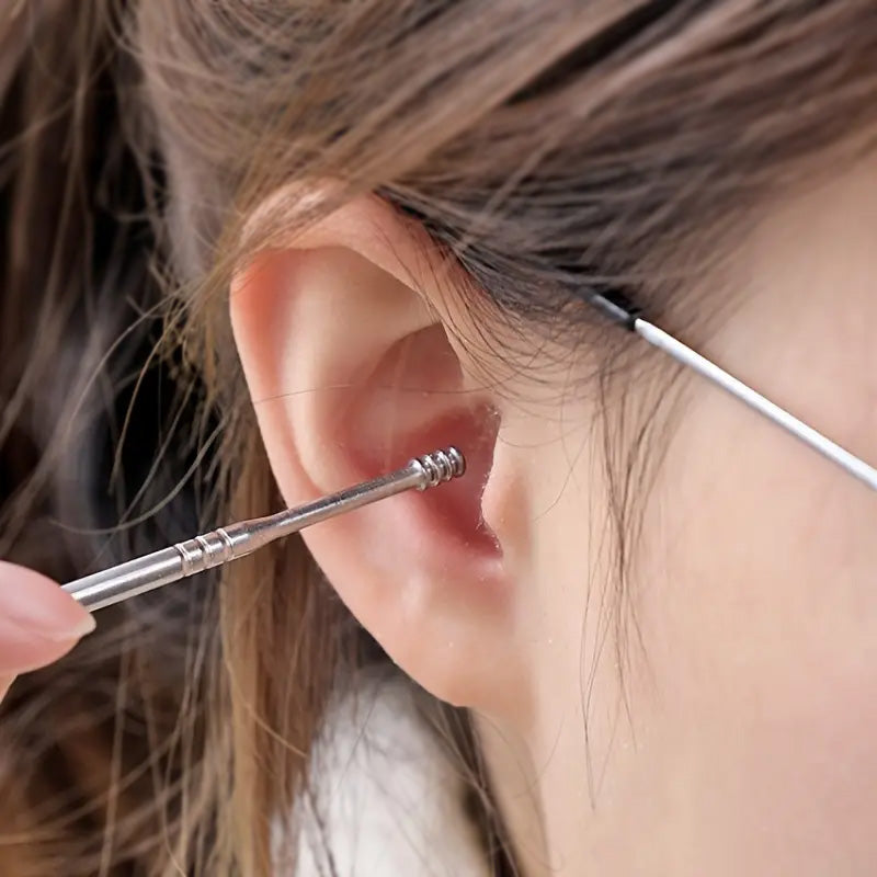 Ear Wax Removal Kit (3 Sets) – Stainless Steel with PU Leather Case