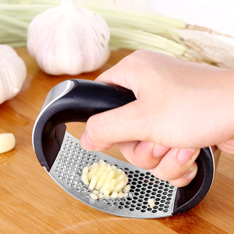 Stainless Steel Garlic Press Rocker – Ergonomic Garlic Crusher & Mincer Tool
