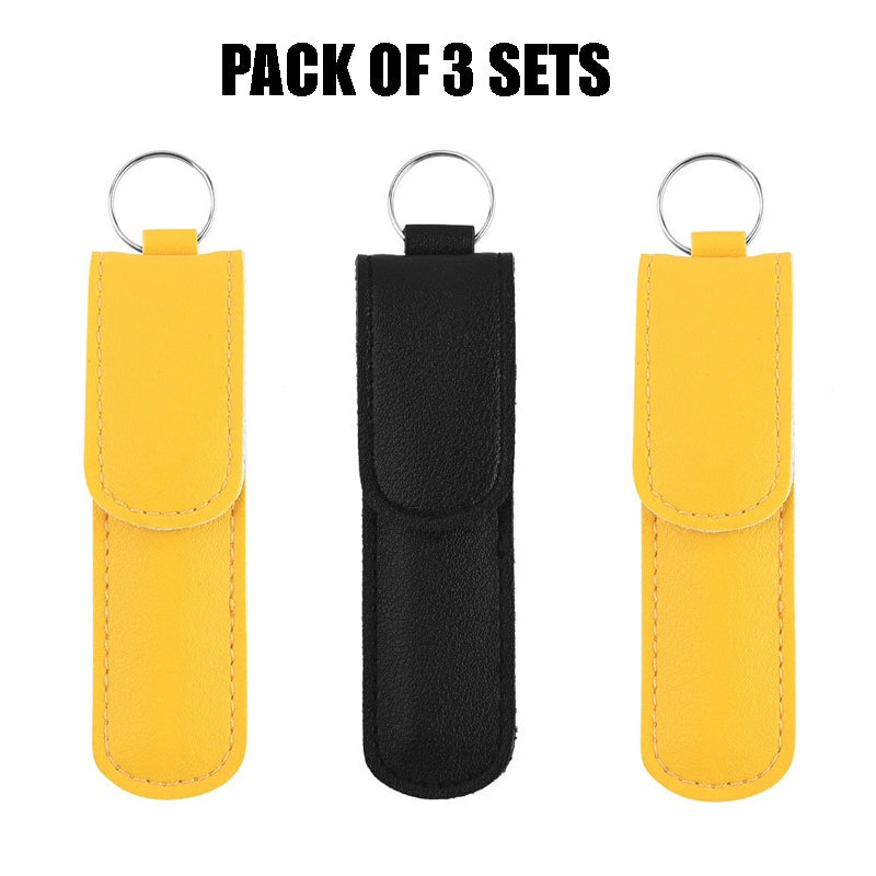 Ear Wax Removal Kit (3 Sets) – Stainless Steel with PU Leather Case