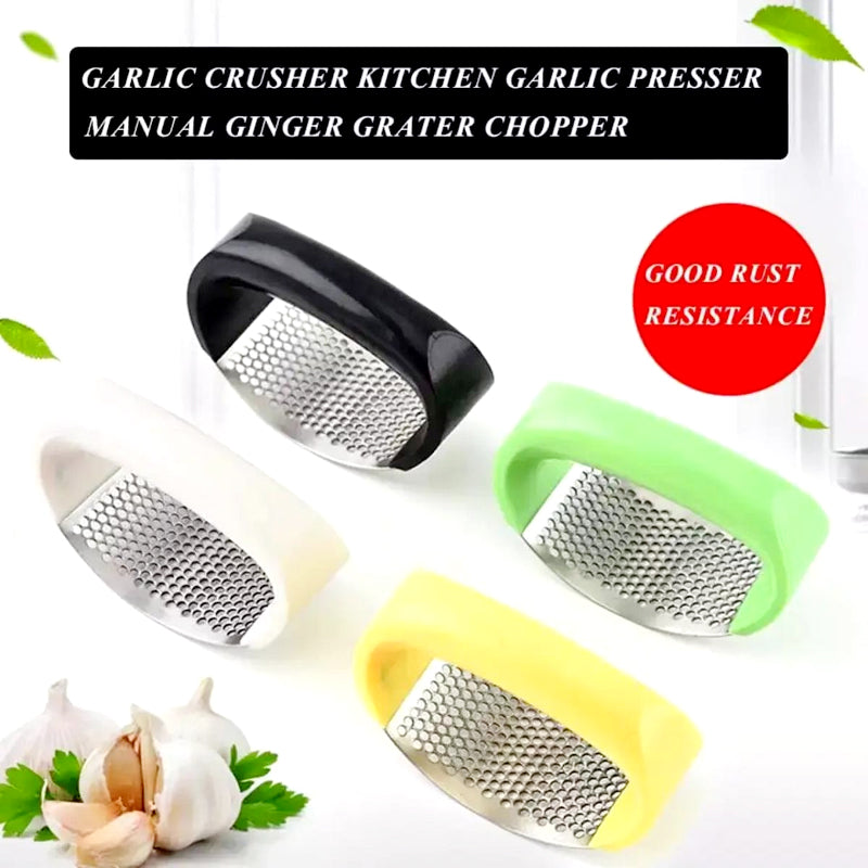 Stainless Steel Garlic Press Rocker – Ergonomic Garlic Crusher & Mincer Tool