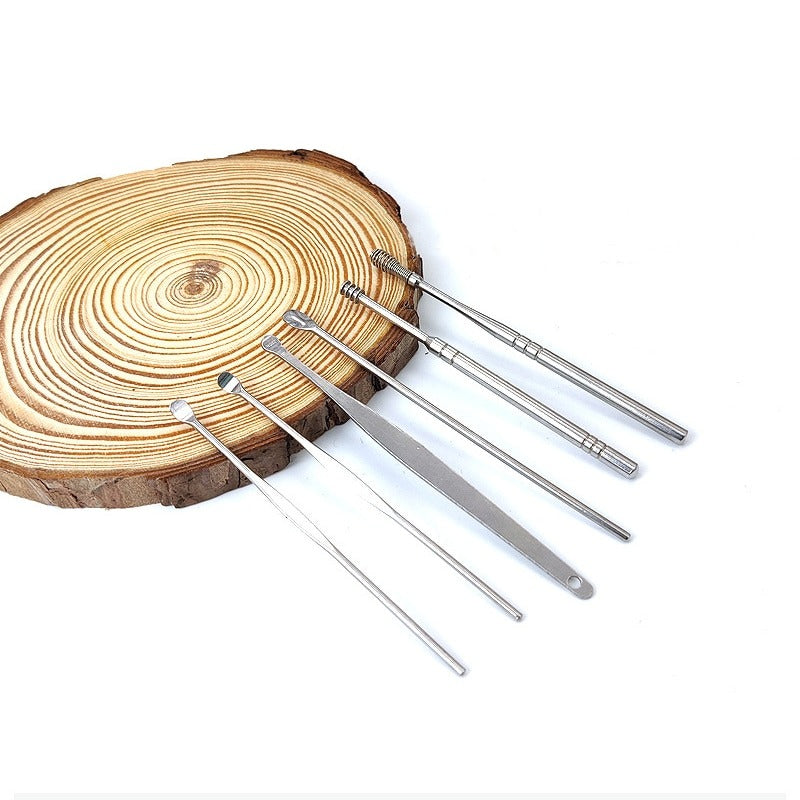 Ear Wax Removal Kit (3 Sets) – Stainless Steel with PU Leather Case