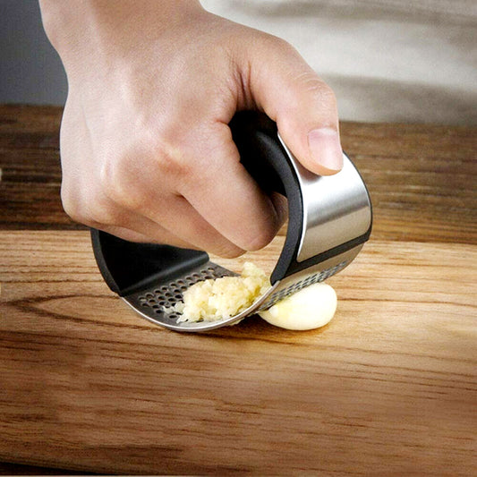 Stainless Steel Garlic Press Rocker – Ergonomic Garlic Crusher & Mincer Tool