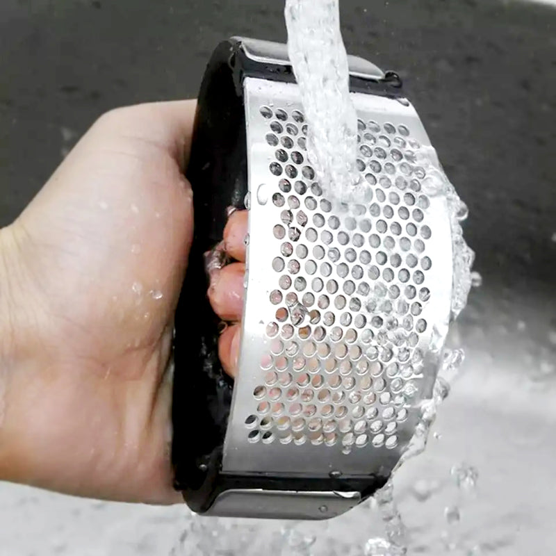 Stainless Steel Garlic Press Rocker – Ergonomic Garlic Crusher & Mincer Tool